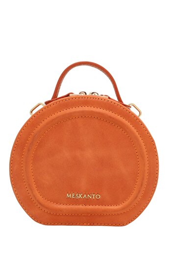 Meskanto Mira Genuine Leather Chain Round Bag