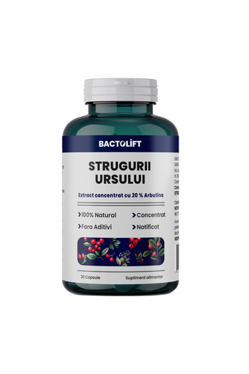 SanoLift Bearberry Concentrated Extract (Uva Ursi) with 20% Arbutin -30 cps- Bactolift Bearberry