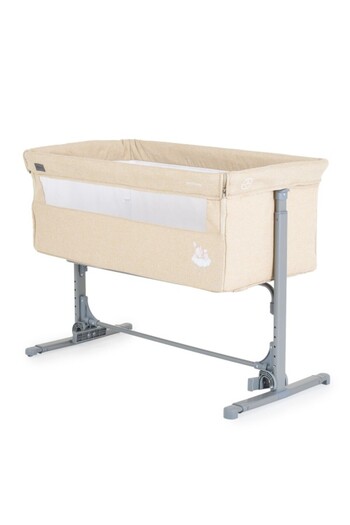Moni Baby Crib 3 in 1, Mystery Beige, Co-Sleeping Function, Rocking, Anti-Reflux System, Adjustable