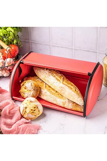 Other KINGHOFF KH-1753 STEEL BREAD BOX red