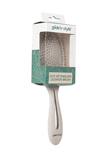 Glide'n Style Eco Detangling Cushion Brush – Φιλική προς τη φύση βούρτσα ανοιχτήρι μαλλιών & χτένασμα