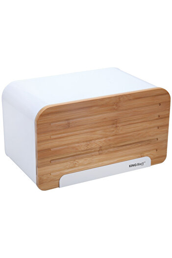 Other KINGHOFF KH-1072 WHITE BREAD BOX WITH BOARD