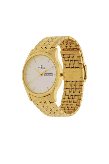 Titan Men's Analog White Dial Watch - 1636YM01