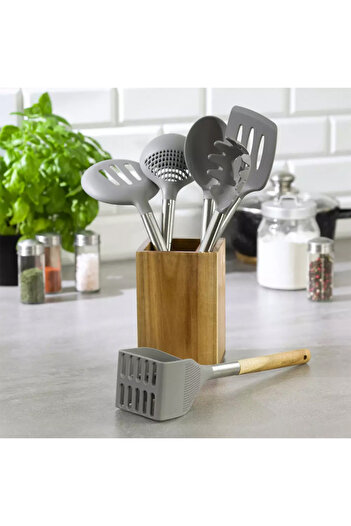 Other Kinghoff KH-1325 6-piece acacia kitchen utensil set