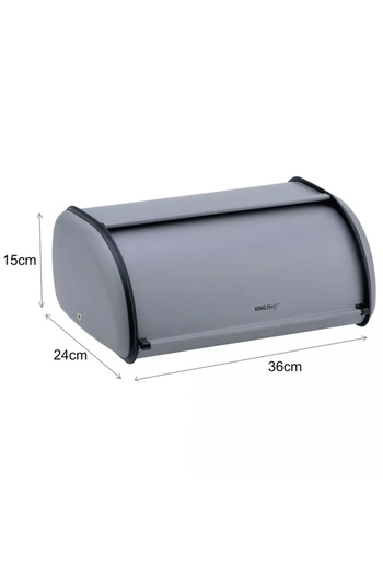 Other KINGHOFF KH-1751 STEEL BREAD BOX, gray