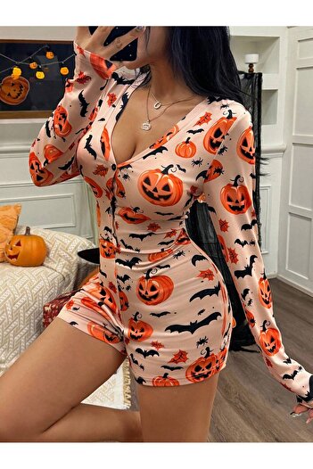 the DIFFerent Πιτζάμες με μακρυμάνικο σορτς για το Halloween