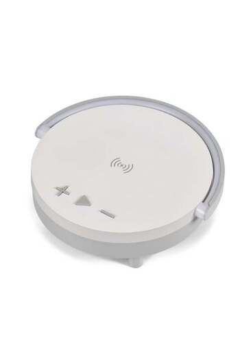 Earldom Wireless Charger Bluetooth Control Music Bedside Lamp Dimmable 4 In 1 Touch Light
