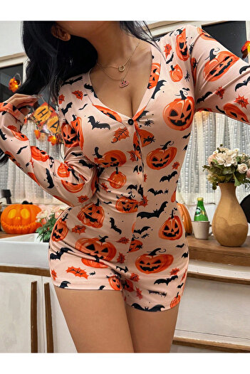 the DIFFerent Πιτζάμες με μακρυμάνικο σορτς για το Halloween