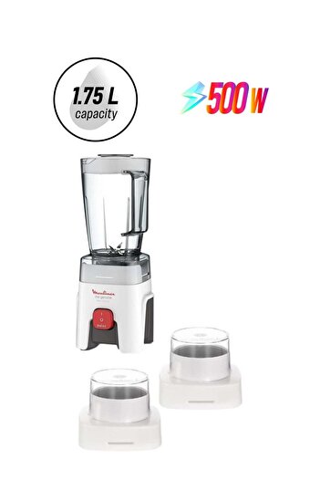 Moulinex Genuine Blender 1.75 L 500 W LM242B27 White/Red/Clear