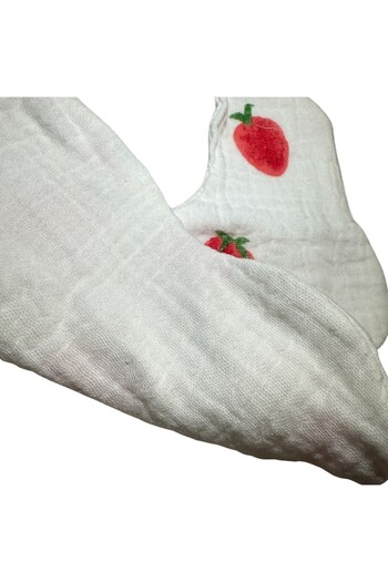 OEM Cotton bib, adjustable size, without fluorescent agent, 21 x 23 cm