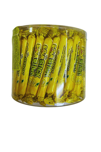 Funzi Yumiyum Sour Lemon Flavored Stick Candy 120 Pieces
