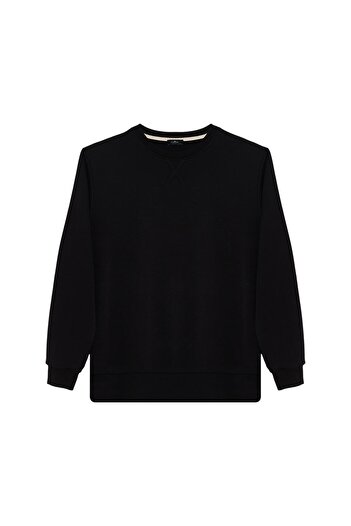 Tudors Unisex 3-Pack Black-Green-Stone Relax Fit 100% Cotton Crew Neck Sweatshirt
