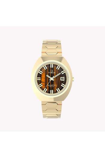 Timex Q Timex® 1972 Time Machine Reissue 39mm Stainless Steel Bracelet Watch