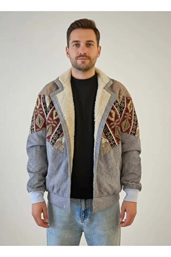CANMODA (7541) Large / Xlarge Size Compatible Vintage Patterned Special Jacket