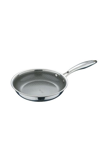 Bergner Steel Tech frying pan, stainless steel, 24 cm, Silver