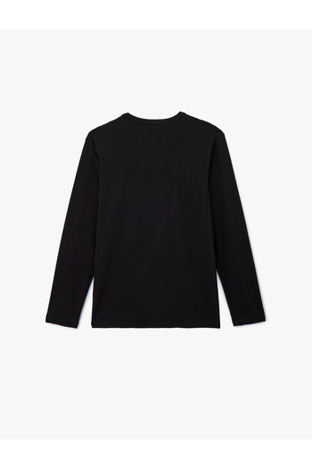 Koton Cotton Crew Neck Basic Slim Fit Long Sleeve T-Shirt