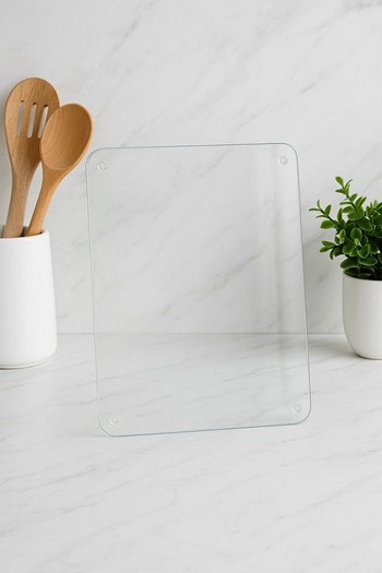 CONCEPT CAM Transparent Tempered Glass Cutting Board - Scratch Resistant, Heat Resistant, Shatter Resistant