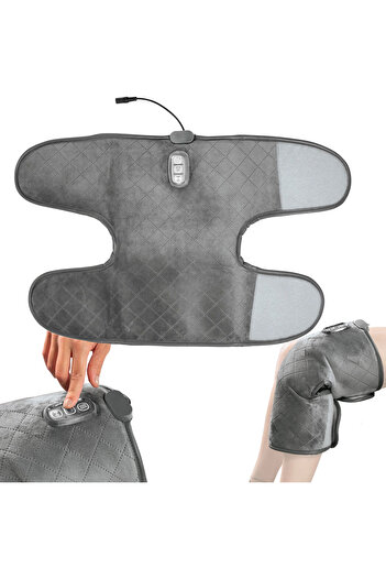 zola Dispozitiv incalzire si masaj 25W, 5 moduri masaj, 2 incalzire, relaxare muschi, 76x40 cm, gri