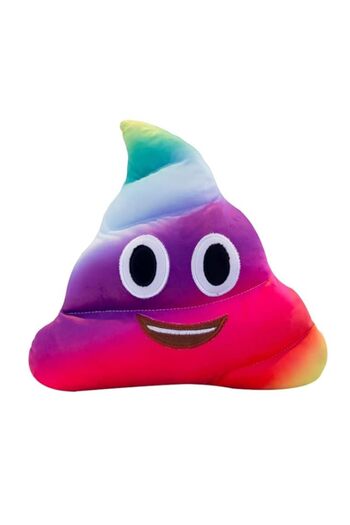 Generic LOPOTION Colourful Poop Pillow Soft Plush Toy Rainbow Emoji Funny Pillow