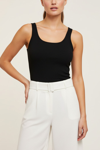 AUW Basic Women's Deep Neck Tank Top Modal Cotton 3-Piece - Softfit