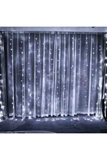 GOLD MARKET Outdoor Curtain Christmas Installation IP44, 6 m x 2 m, 720 LEDs, Cool White, 8 light effects