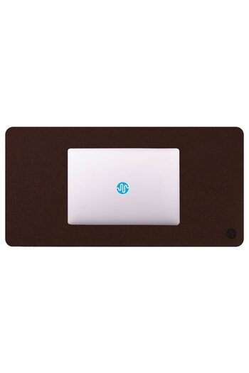 PadForce Minimalist Synthetic Wool Mousepad for Desktop, Gaming, Office, Non-slip - Brown, 80x40cm