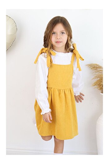 LC Waikiki Corduroy Dress Double Layered