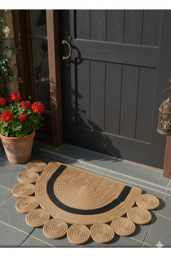 BHR Creative D Half Moon Door Mat Bathroom Mat