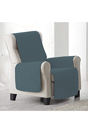 MADOR Quilted armchair cover - anthracite