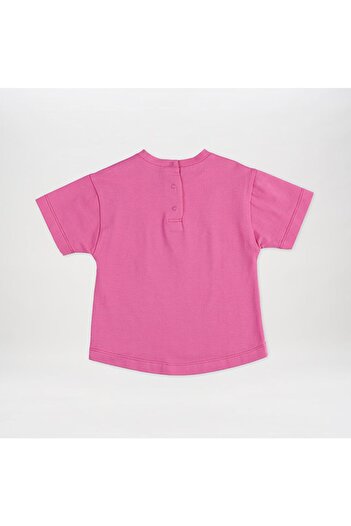 LC Waikiki Girl's Embroidered Collar Detailed T-Shirt