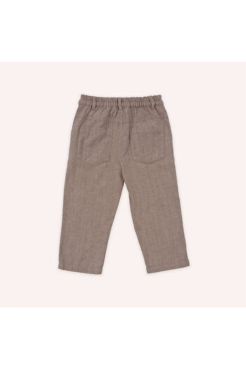 LC Waikiki Boy's Elastic Waist Trousers Brown