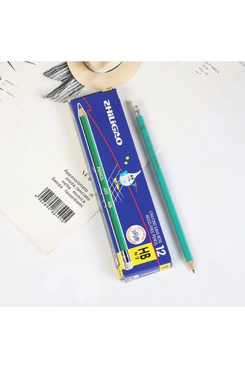 JML HB Pencils 6/Set, with Eraser, 12 Pieces 72 Pencils in Total
