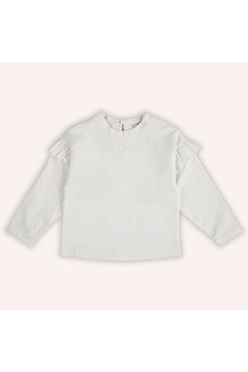 LC Waikiki Girl's Embroidered T-Shirt
