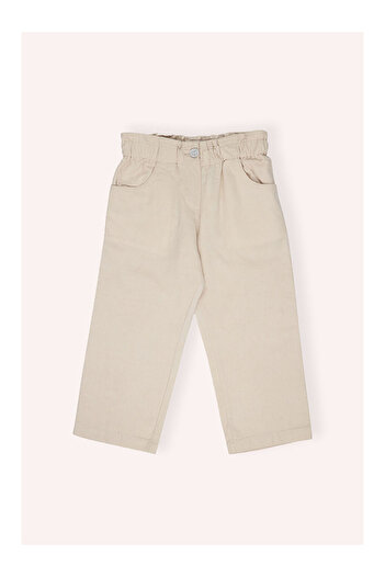 LC Waikiki Girl's buttoned pants beige