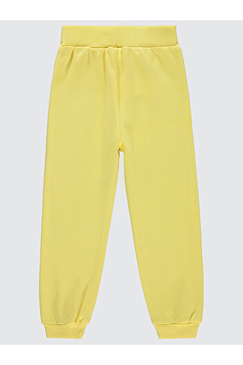LC Waikiki Girls' Sweatpants 2-5 Years Old Yellow