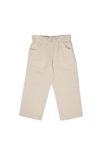 LC Waikiki Girl's buttoned pants beige