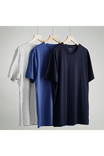 Giordano Men’s Slim Fit Crew Neck Jersey T-Shirt 3-Pack – Essentials