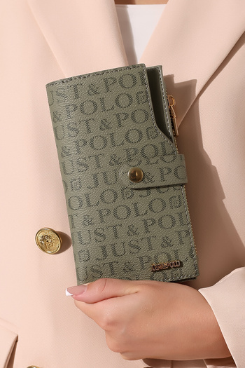 Just Polo Women's Wallet with Horizontal Model Cover and Zipper Suitable for Daily Use