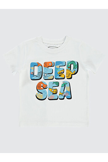 LC Waikiki Boys T-Shirt 2-5 Years Old White
