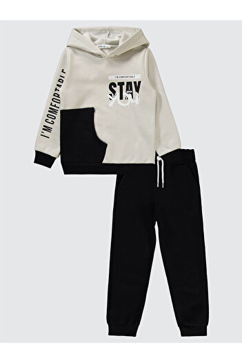 LC Waikiki Boy's Tracksuit 6-9 Years Gray