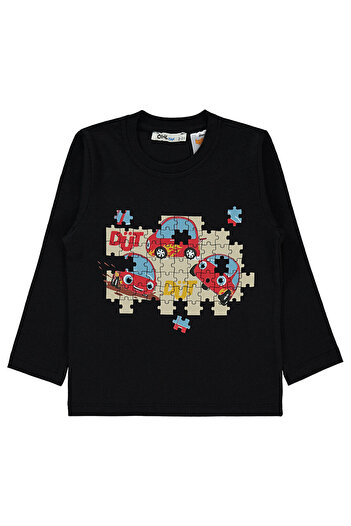 LC Waikiki Boys Sweatshirt 2-5 Years Old Black