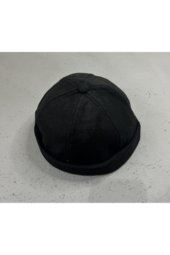 ZERAMİNE Wool Textured Unisex Fisherman Hat – Vintage Docker Model - Lined - Velcro Fastener