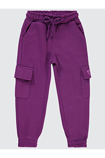 LC Waikiki Girls' Tracksuit Bottoms 2-5 Years Purple