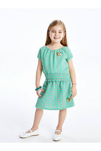 LC Waikiki Printed Girl's Skirt with Elastic Waist