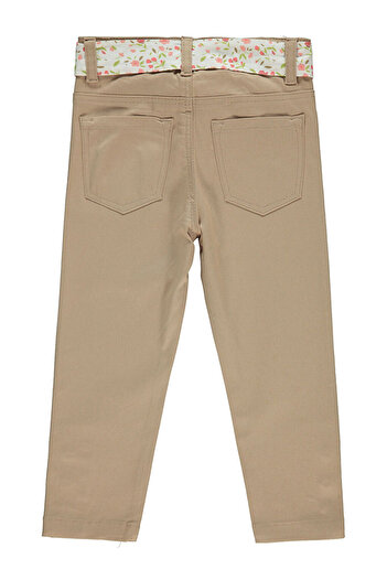 LC Waikiki Girls' Pants 2-5 Years Old Beige