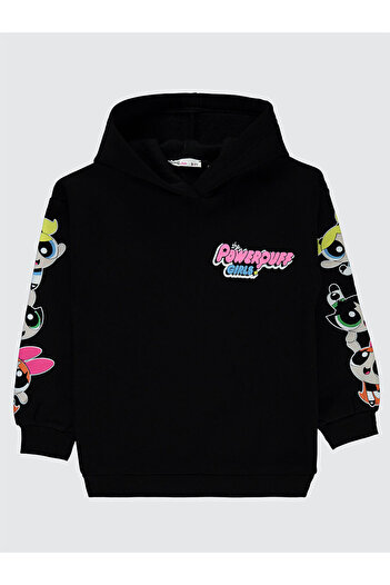 LC Waikiki Powerpuff Girls Girls' 10-13 Years Old Sweatshirt Black