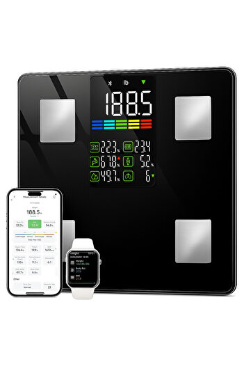 TnsAround Smart Electronic Scale, Body, Bluetooth Connection, Maximum Weight 227 kg
