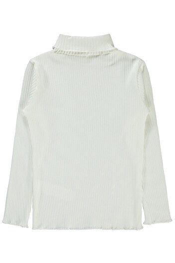 LC Waikiki Girls Sweatshirt 6-9 Years Old Ecru