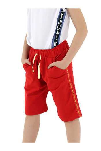 LC Waikiki Pavel Boy's Long Shorts Red