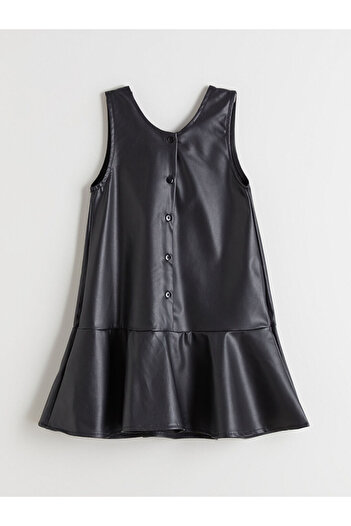 LC Waikiki U-Neck Girls' Dress and Pantyhose